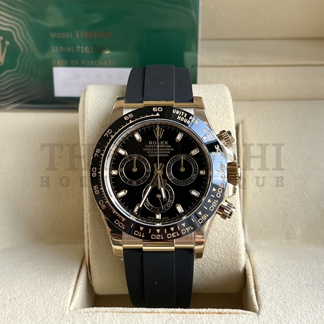 R01ex Cosmograph Daytona Steel Bezel Black Dial Men's Watch Master Quality