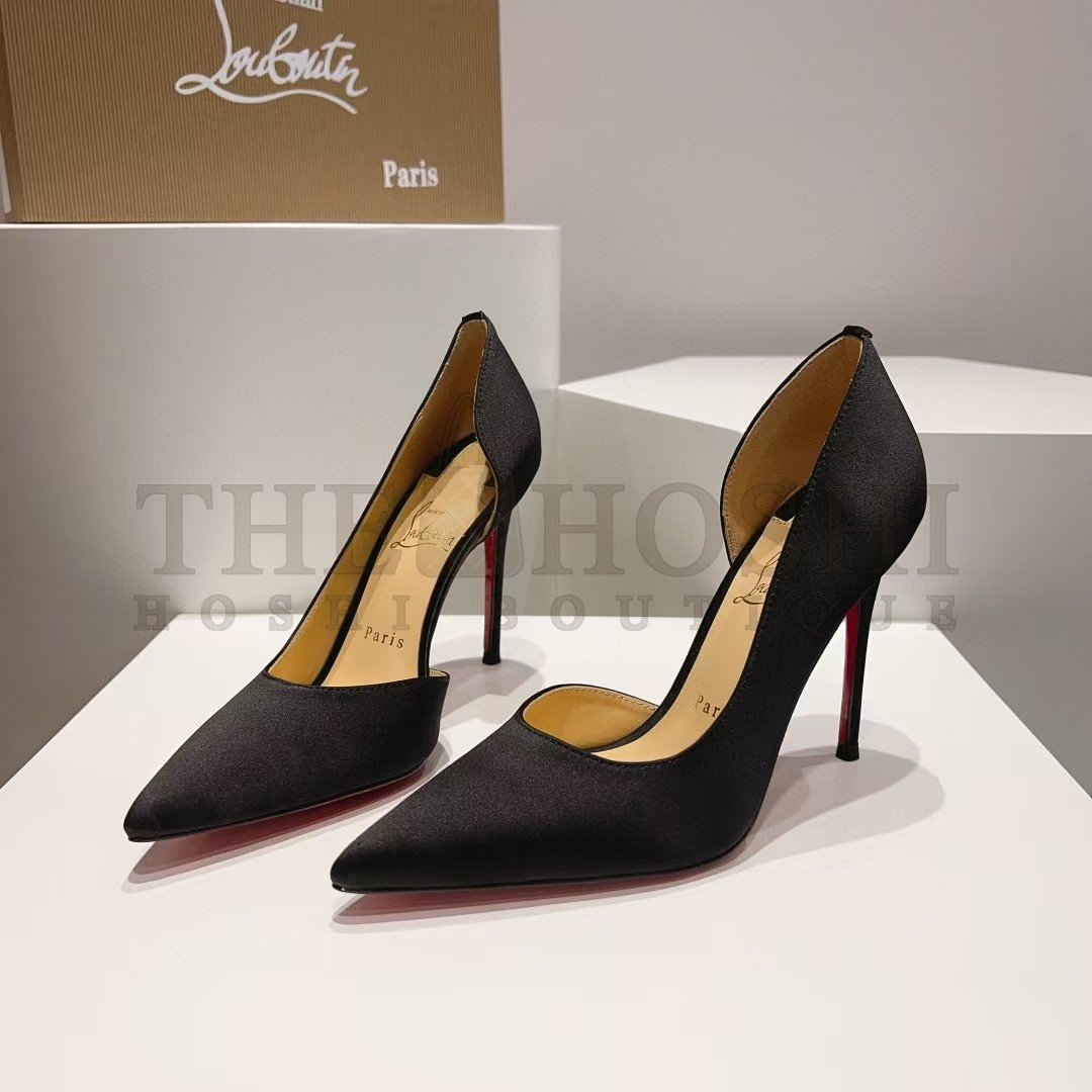 Chr1st1an Louboutin CL Iriza Pumps 10cm Black Suede Heels 3130523B Master Quality