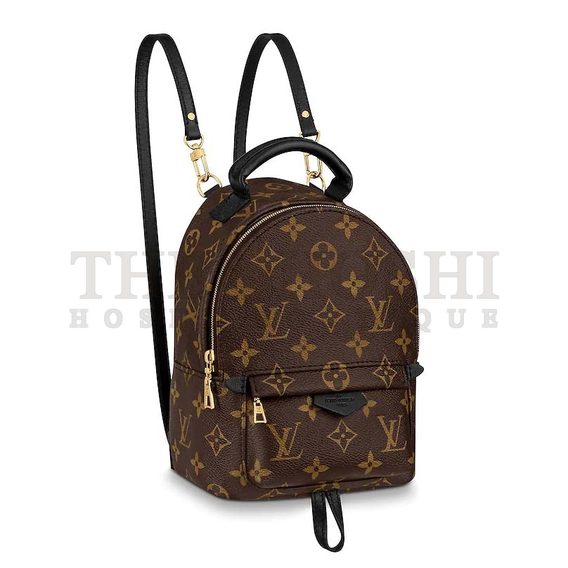 L0vis Vvtt0n LV Unisex Palm Springs Backpack Mini in Monogram Coated Canvas-Brown Master Quality