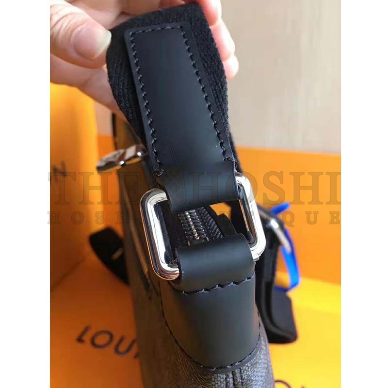 L0vis Vvtt0n LV Men Mick PM Bag in Damier Graphite Canvas-Grey Master Quality