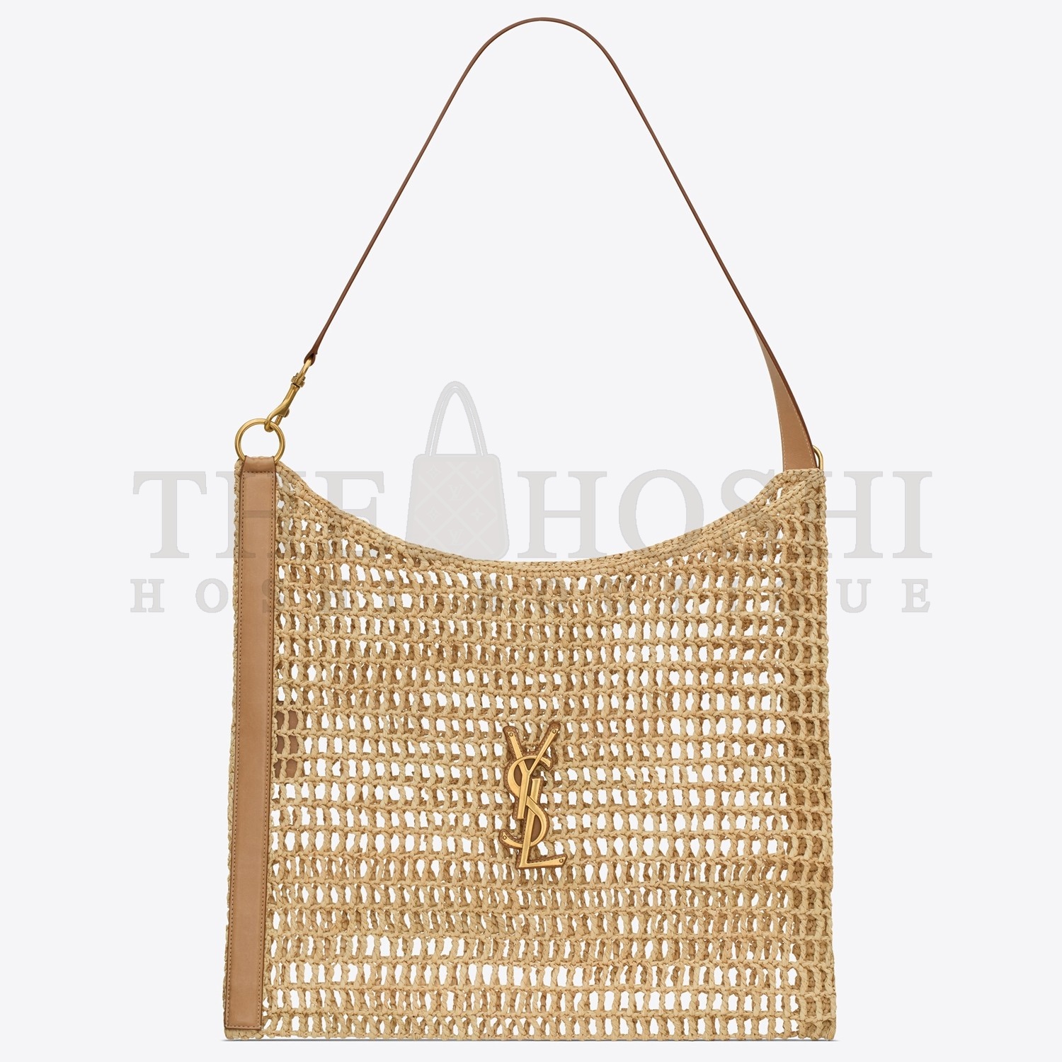 Sa1nt Lau*nt Oxalis Shoulder Bag in Naturel Raffia Master Quality