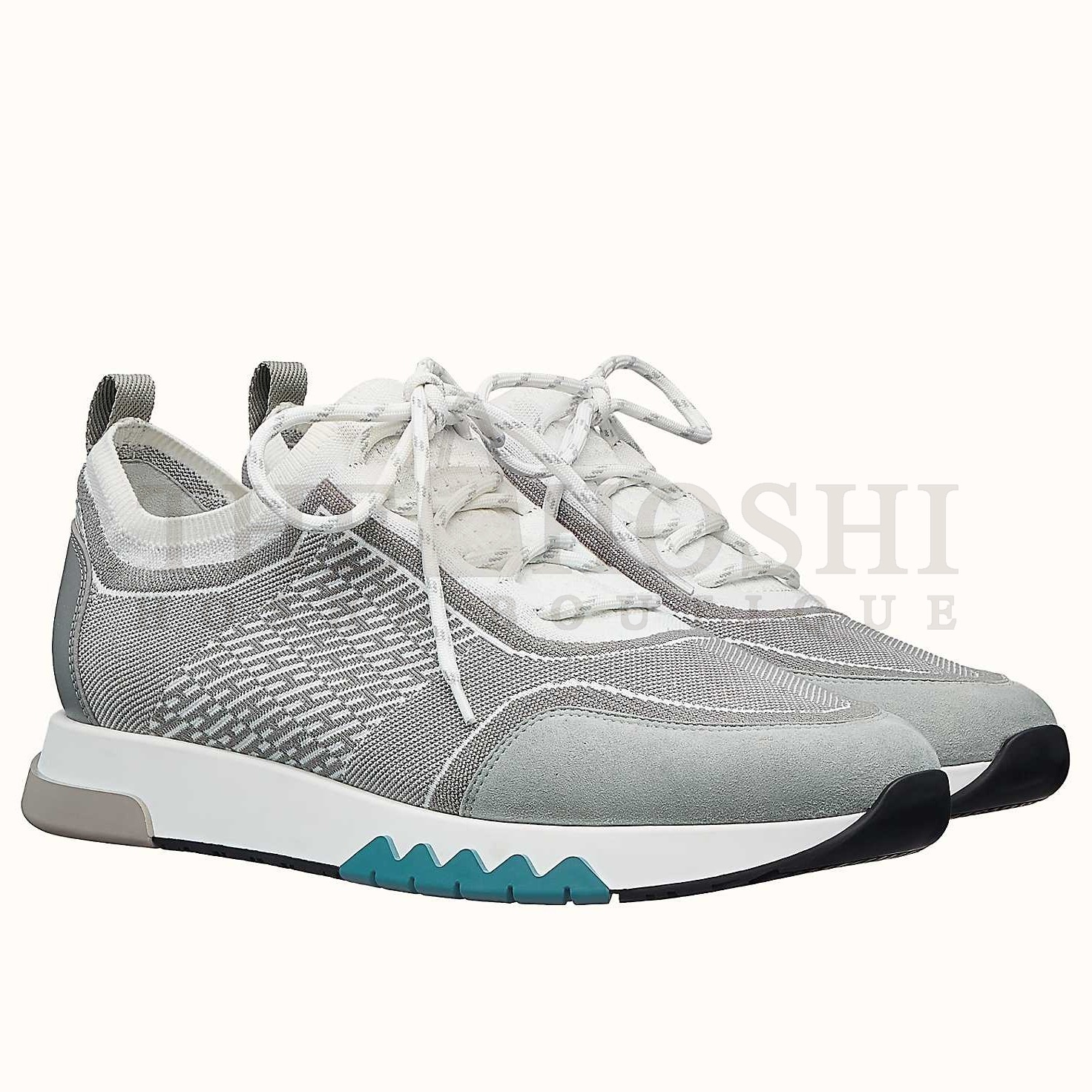 H**me5 Men's Addict Sneakers In Grey Knit Master Quality