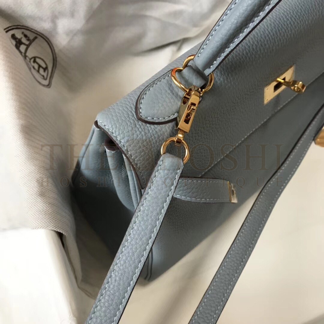 H**me5 Blue Lin Clemence Kelly 32cm Retourne Bag Master Quality