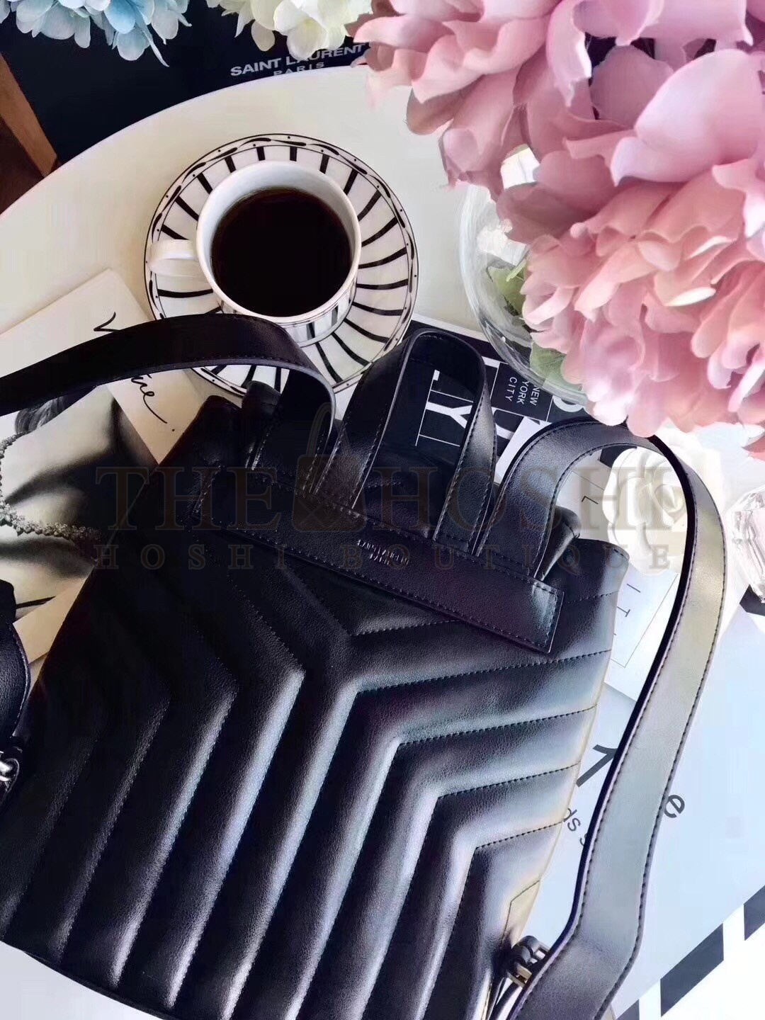 Sa1nt Lau*nt Black Small LouLou Backpack Master Quality