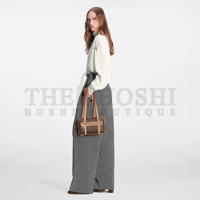 L0vis Vvtt0n LV Women Cité Handbag Monogram Coated Canvas Cowhide Leather Master Quality