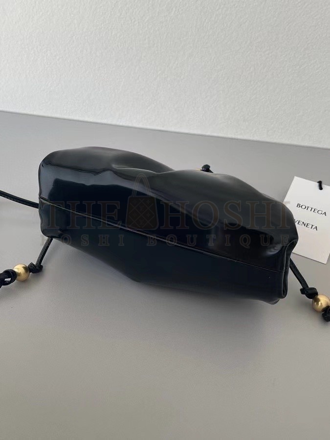 B0tt*ga Ven*ta Mini Pouch In Black Patent Leather Master Quality