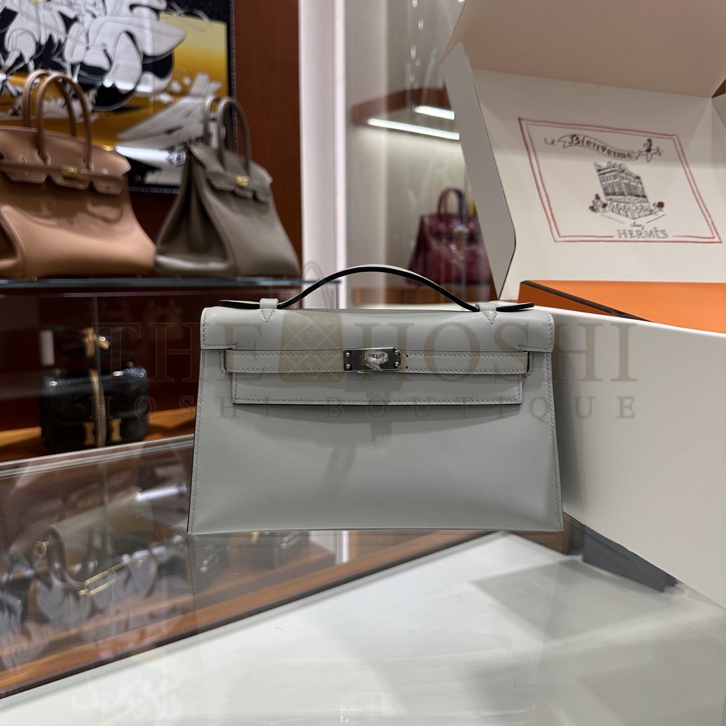 H**me5 Kelly Pochette Swift Bag Handmake 22x12x7cm Master Quality