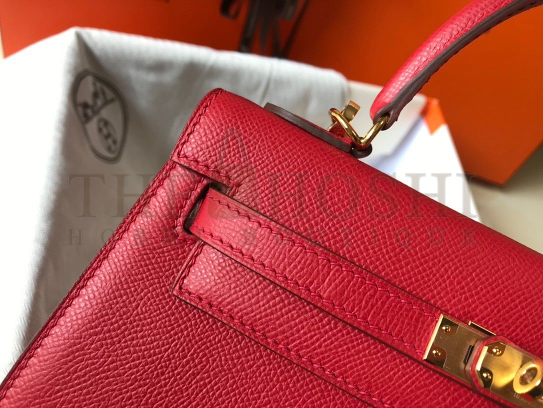 H**me5 Kelly 25cm Sellier Bag in Red Epsom Calfskin GHW Master Quality