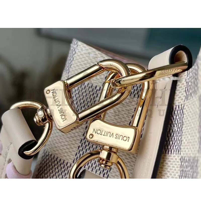 L0vis Vvtt0n LV Women NéoNoé BB Bucket Bag Damier Azur Coated Canvas Master Quality