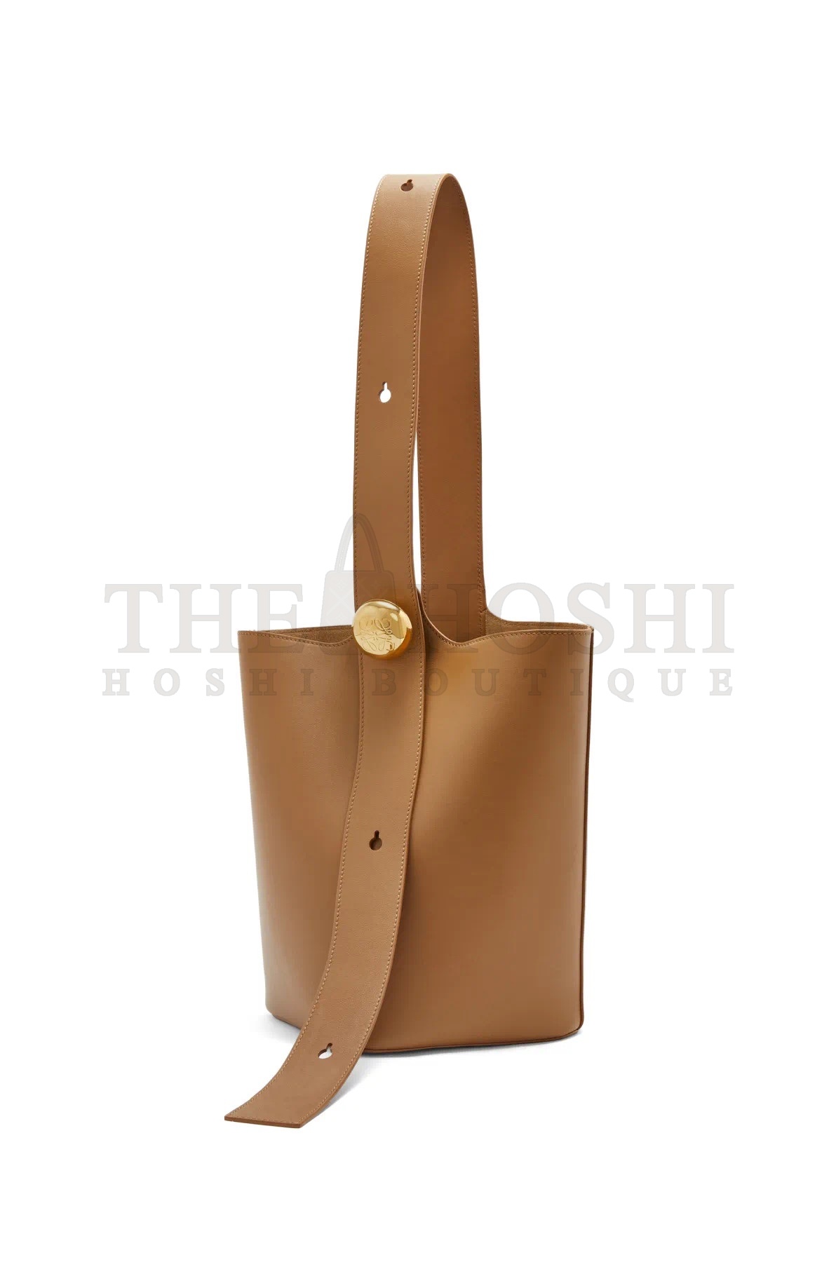L0ew* real leather bag Natural Pebble Mini Leather Bucket Bag Master Quality
