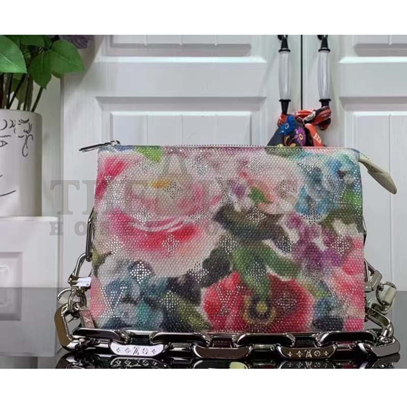 L0vis Vvtt0n LV Women Capucines BB Handbag Multicolor Satin Textile Crystals Lambskin Master Quality