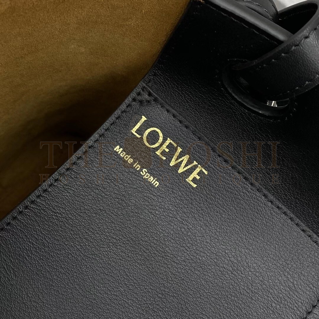 L0ew* Anagram Small Tote In Noir Classic Calfskin Master Quality