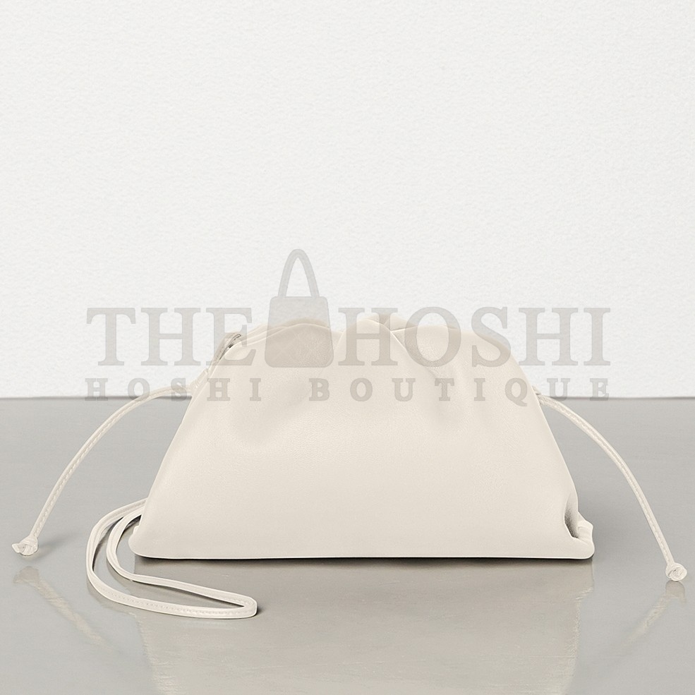 B0tt*ga Ven*ta Pouch Mini Bag In White Calfskin Master Quality