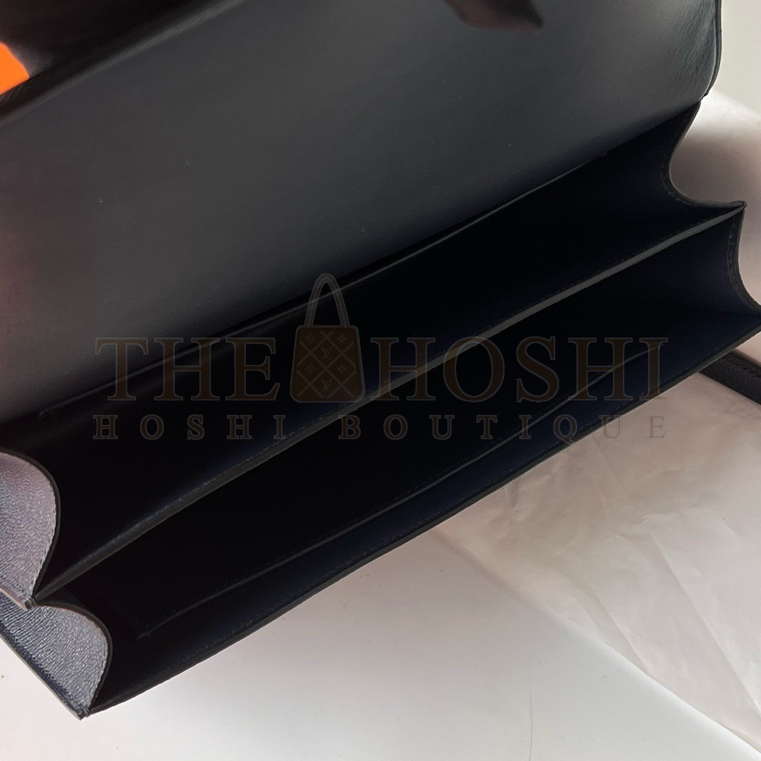 H**me5 Constance Elan Handmade Bag In Black Epsom Calfskin Master Quality