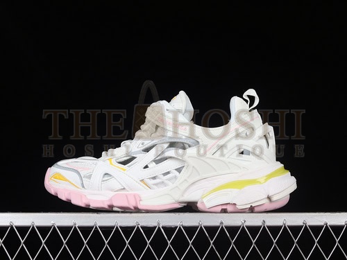 Ba1en*iaga Track 4.0 Sneakers White/Yellow/Pink Master Quality