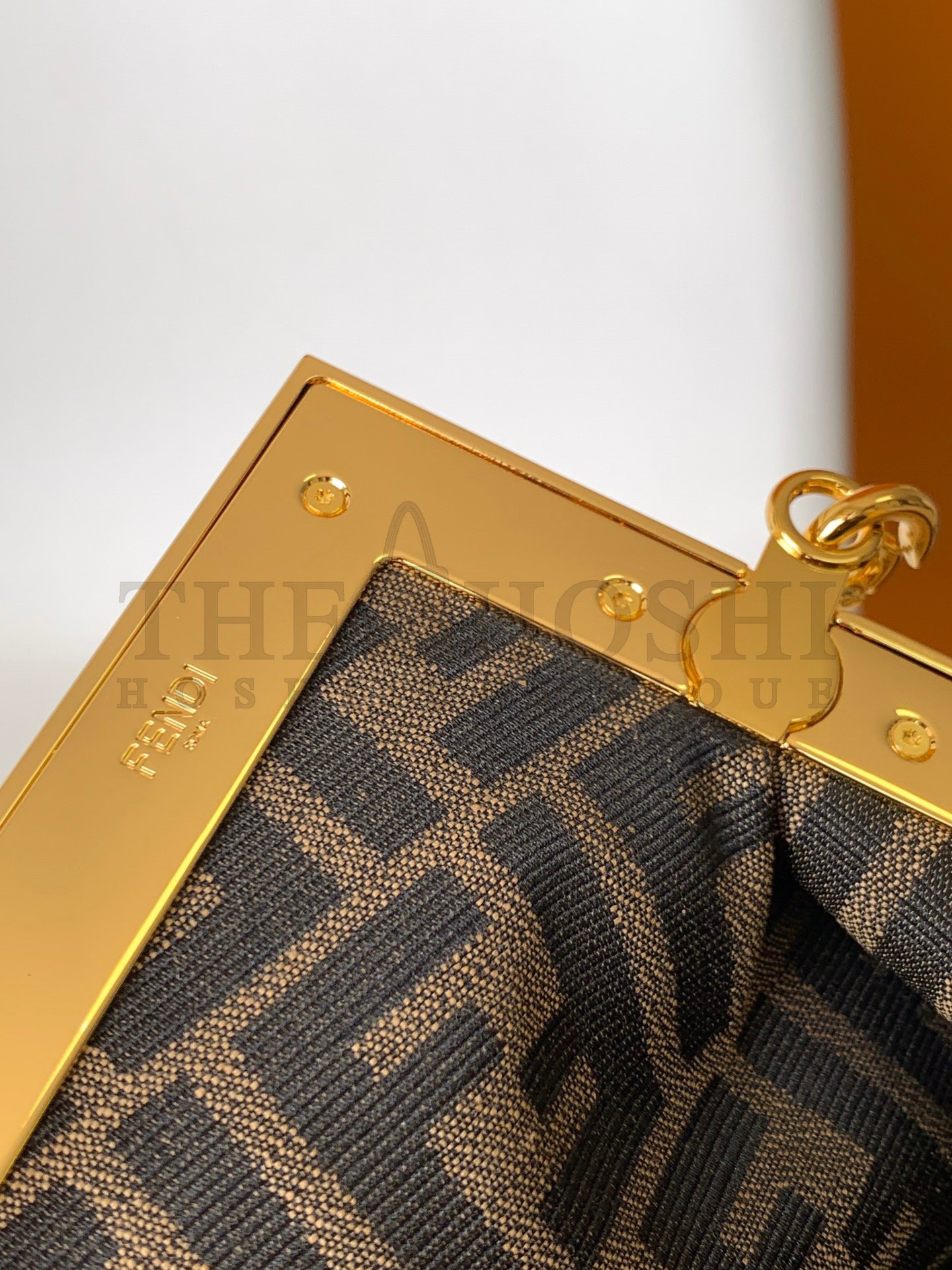 F**di First Small Bag In Beige Raffia Macrame Master Quality