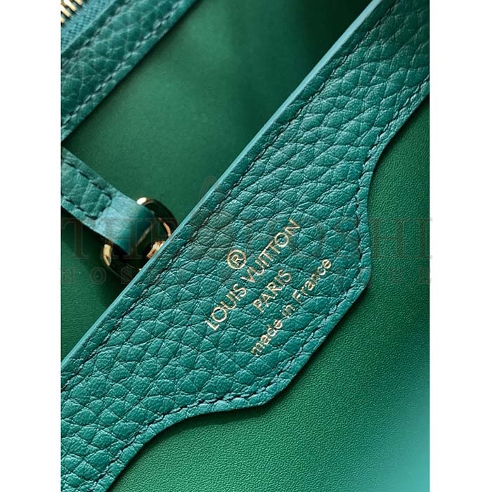 L0vis Vvtt0n LV Women Capucines BB Handbag Emeraude Green Taurillon Leather Master Quality