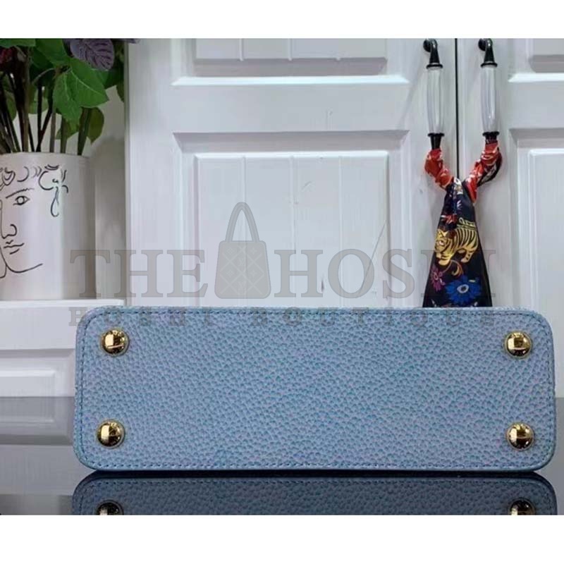 L0vis Vvtt0n LV Women Capucines BB Handbag Lilas Purple Taurillon Leather Shimmery Master Quality