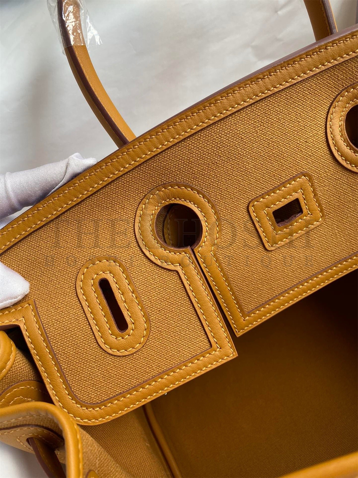 H**me5 Cargo Birkin 35cm Limited-edition Bag In Sesame Canvas Master Quality