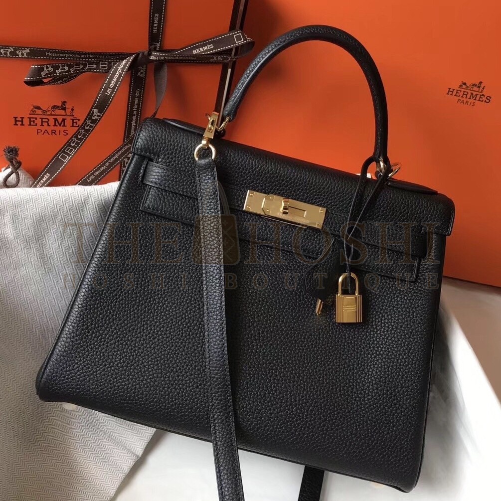 H**me5 Black Clemence Kelly 32cm Retourne Bag Master Quality