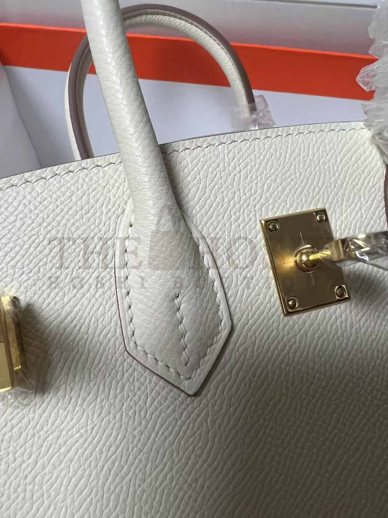 H**me5 Cream Birkin 25cm Epsom Handmade Bag Master Quality