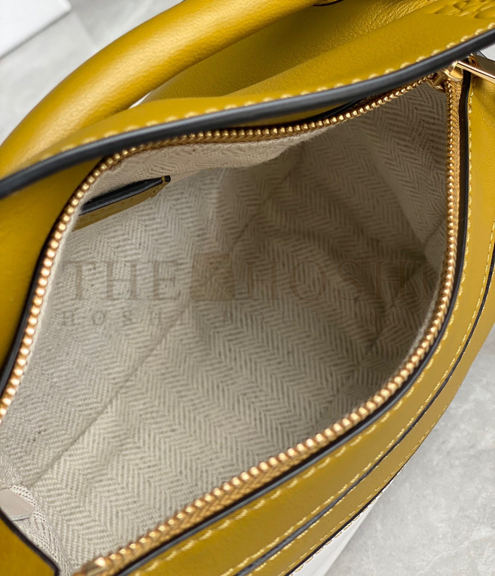 L0ew* Puzzle Mini Bag In Ochre/White/Taupe Calfskin Master Quality