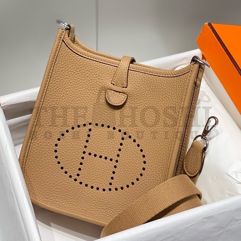 H**me5 Evelyne III TPM Bag In Chai Clemence Leather Master Quality