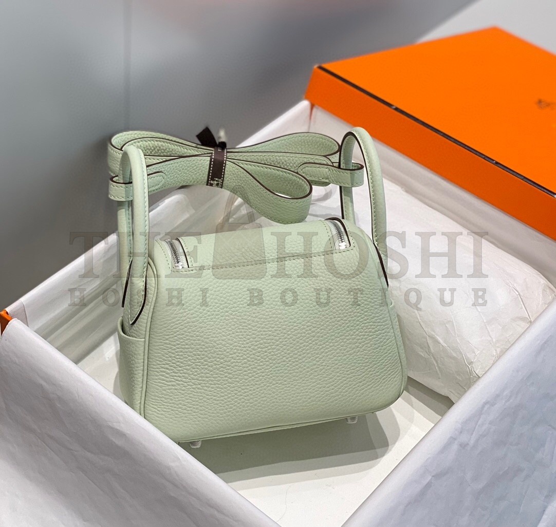 H**me5 Lindy Mini Bag In Vert Fizz Clemence Leather PHW Master Quality