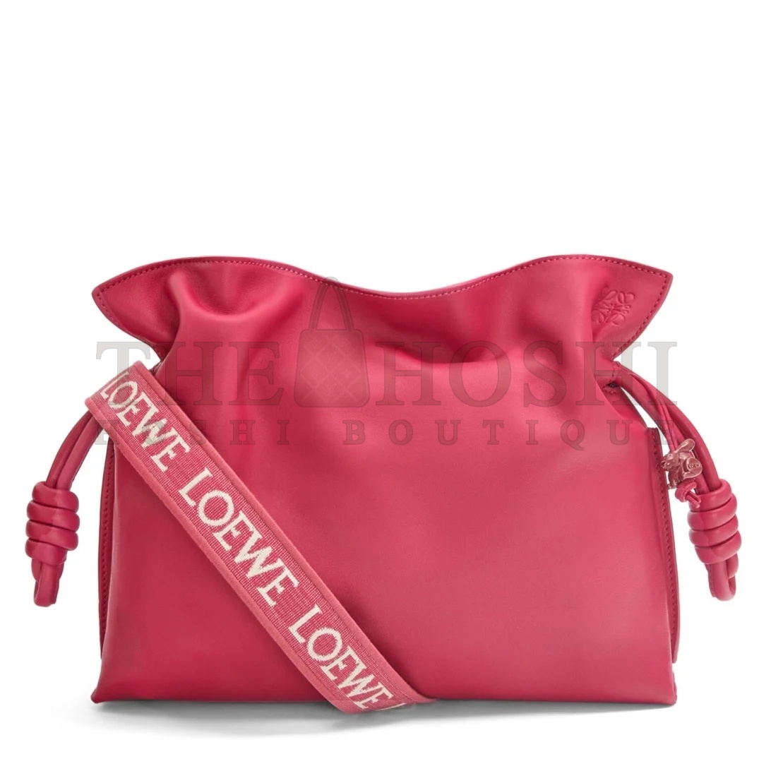 L0ew* Flamenco Clutch Bag In Ruby Red Leather Master Quality
