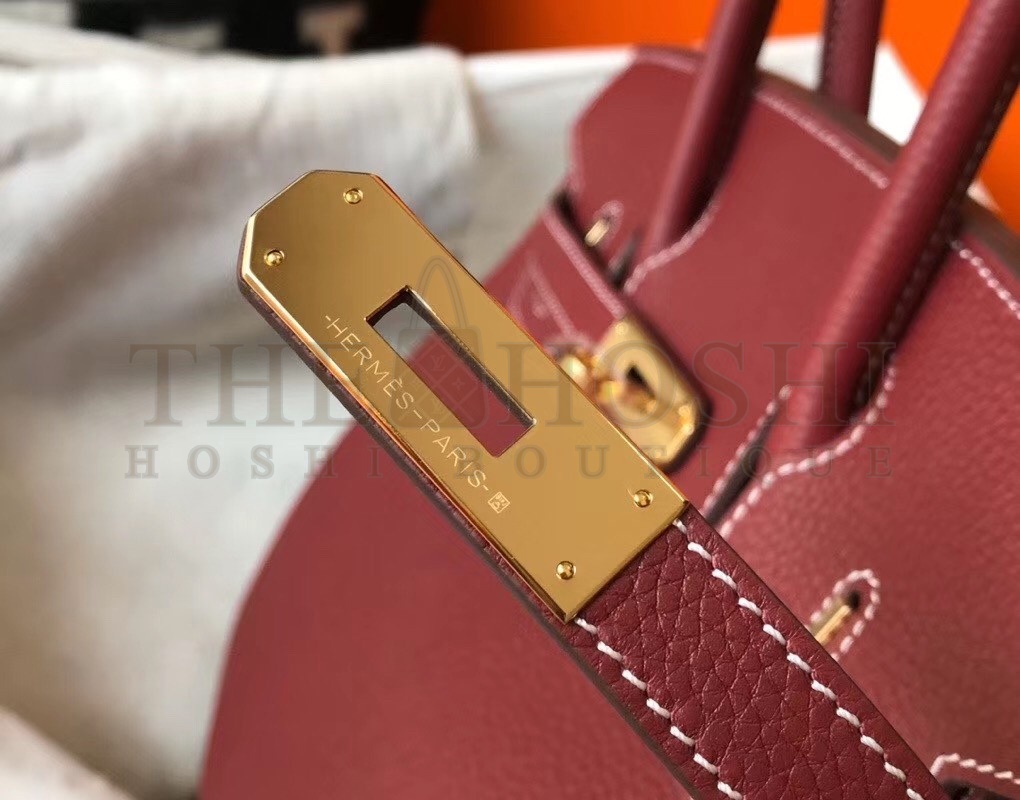 H**me5 Bordeaux Clemence Birkin 30cm Bag Master Quality