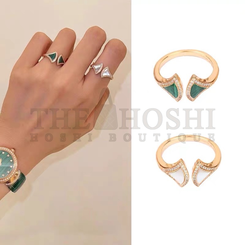 Bulgari DIVAS’DREAM RING, Green & White Master Quality