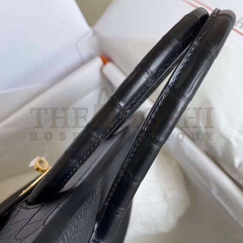 H**me5 Black Touch Birkin 30cm Bag Matte Niloticus Crocodile Skin Master Quality