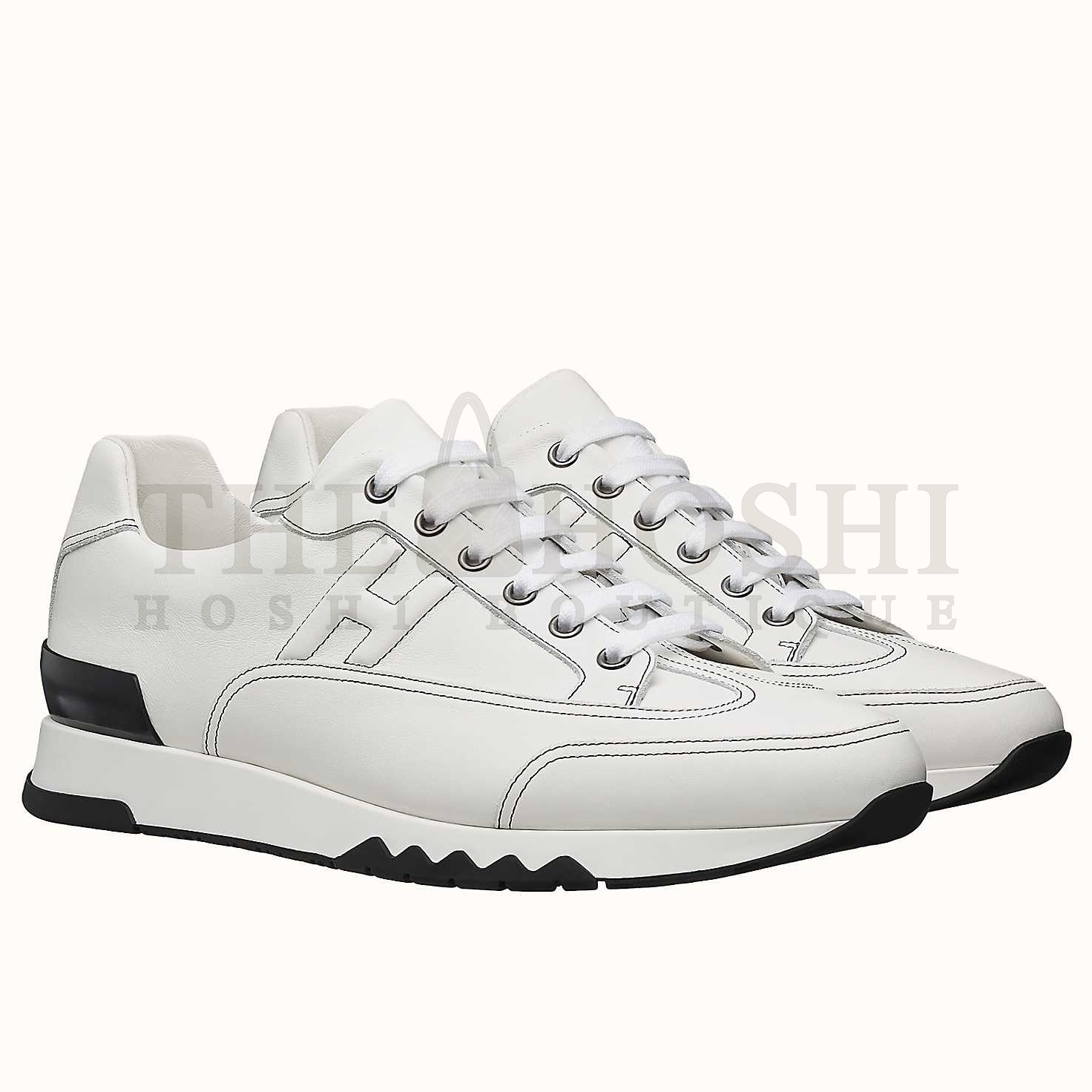 H**me5 Trail Sneakers In White Calfskin Master Quality