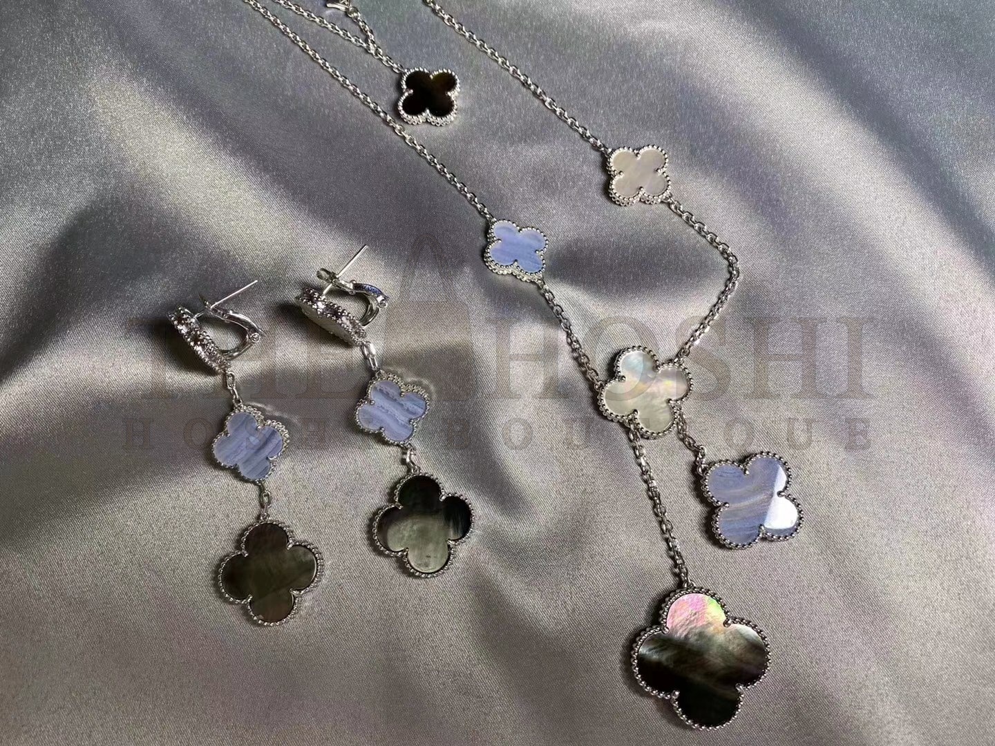 V*n Cl**f & Arpels Magic Alhambra earrings, 3 motifs Master Quality