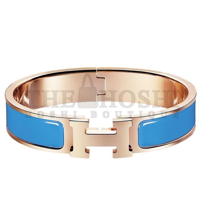 H**me5 Blue Enamel Clic H PM Bracelet Master Quality