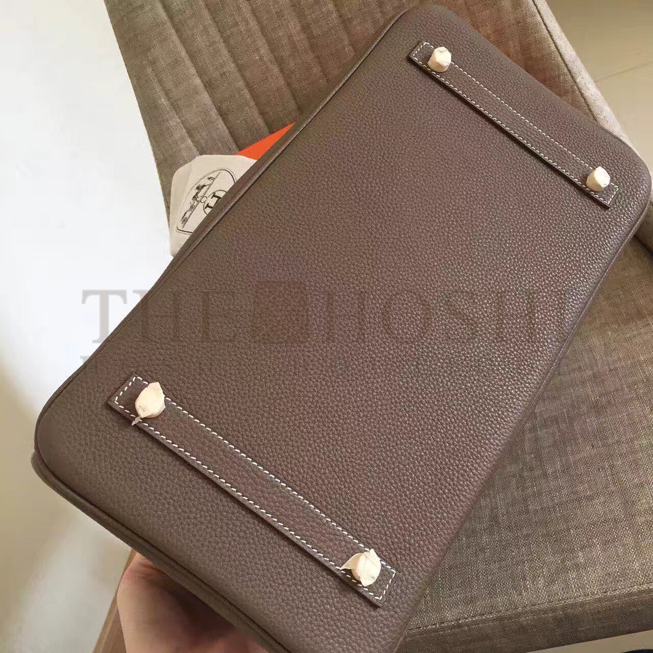 H**me5 Taupe Birkin 30cm Clemence Handmade Bag Master Quality