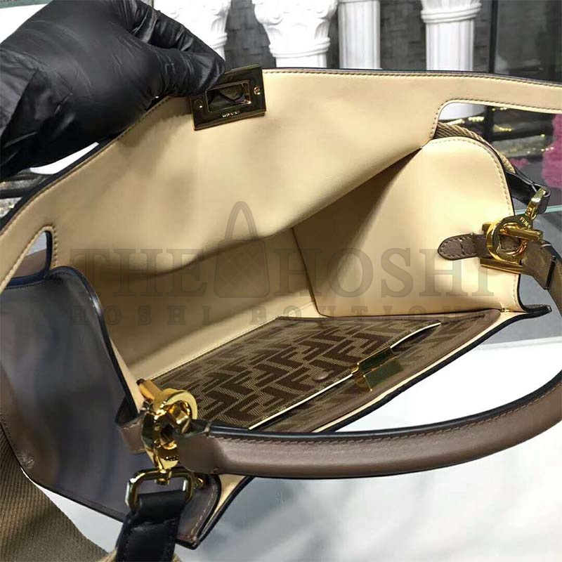 F**di Women Peekaboo X-Lite Regular Leather Bag Master Quality