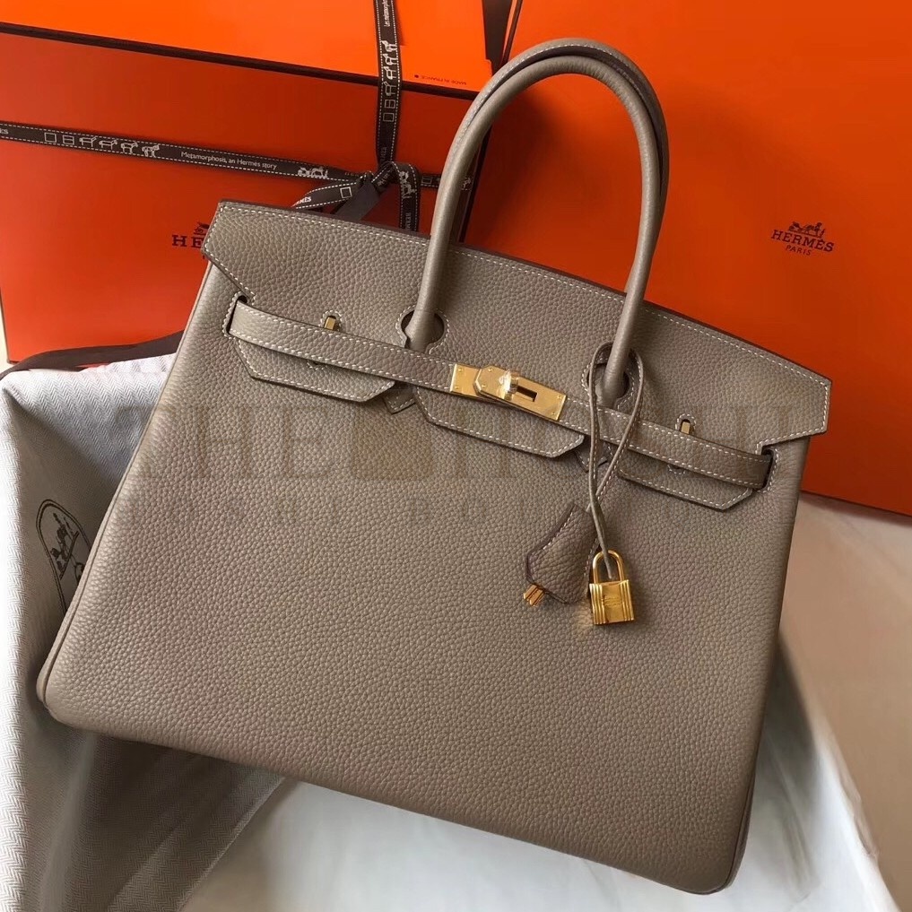H**me5 Grey Clemence Birkin 35cm Bag Master Quality