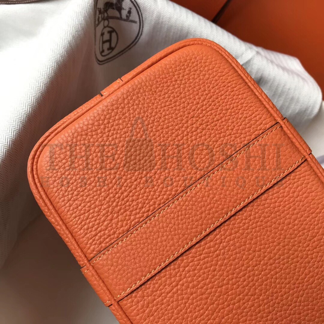 H**me5 Garden Party 36 Bag In Orange Clemence Leather Master Quality