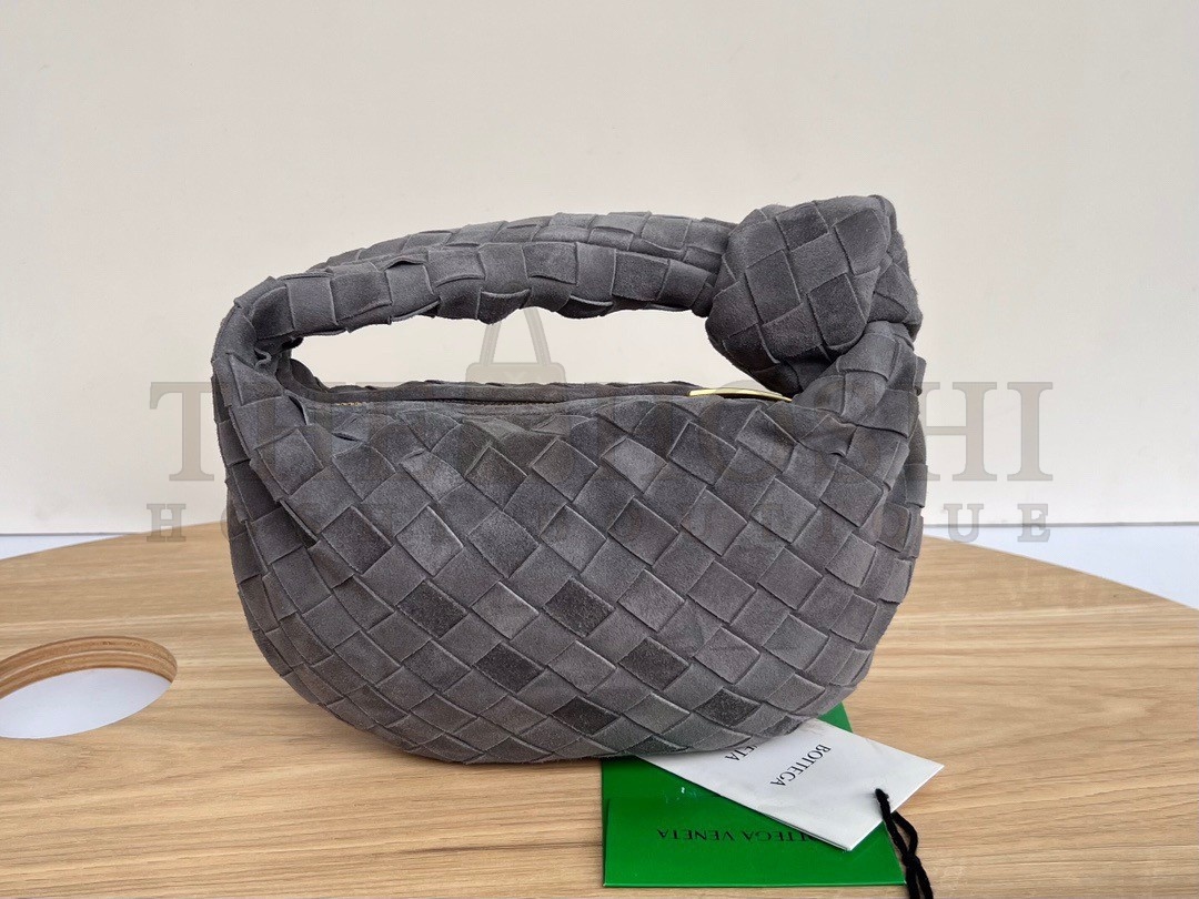 B0tt*ga Ven*ta BV Jodie Mini Bag In Thunder Intrecciato Suede Master Quality