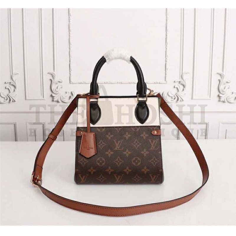 L0vis Vvtt0n LV Women Fold Tote PM Monogram Canvas Calfskin Leather Master Quality
