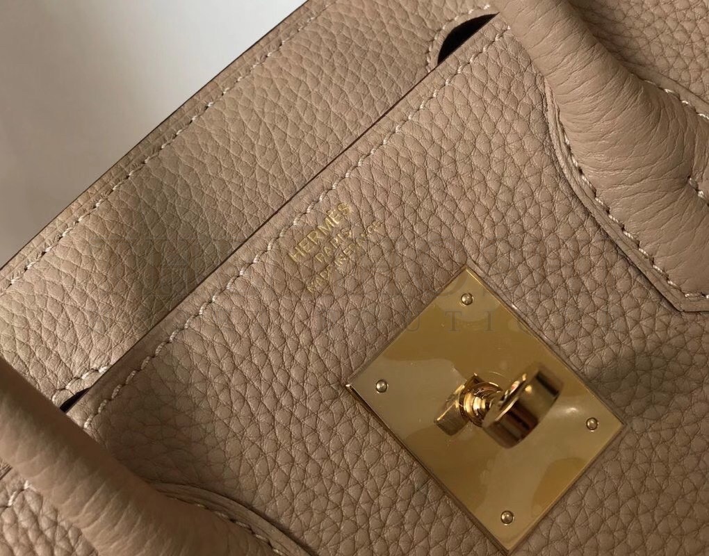 H**me5 Birkin 35 Bag in Trench Clemence Leather with GHW Master Quality