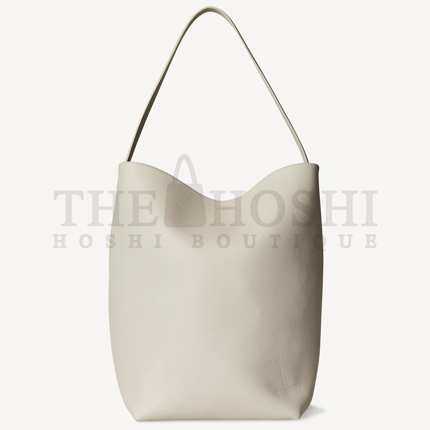 The R0w Large N/S Park Tote in Ivory Grained Leather Master Quality