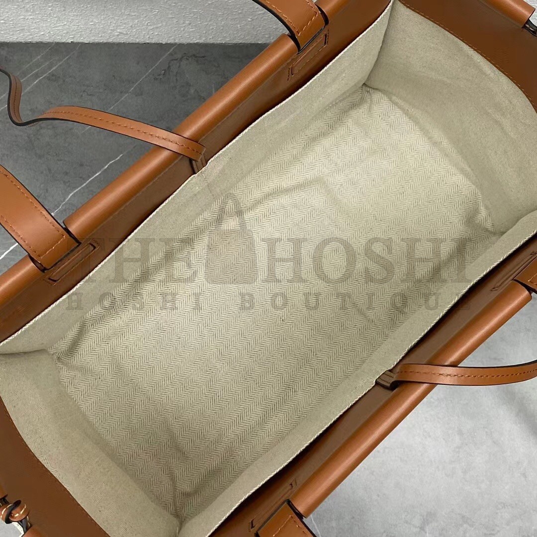 L0ew* Cushion Medium Tote In Beige Anagram Jacquard Master Quality