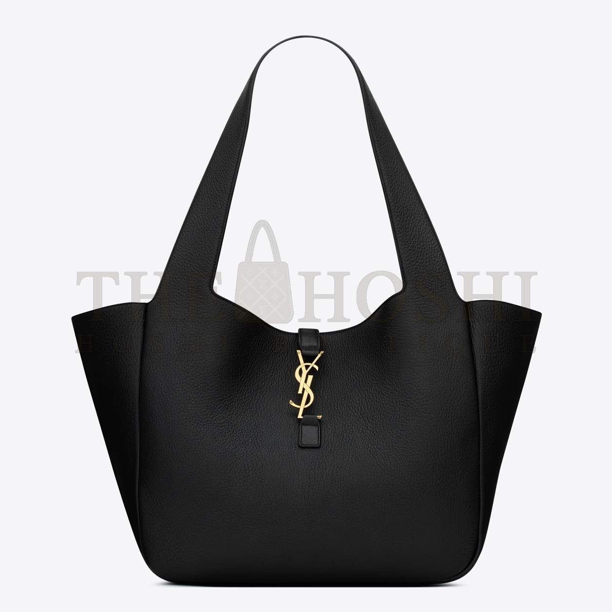 Sa1nt Lau*nt Bea Tote Bag in Black Grained Leather Master Quality