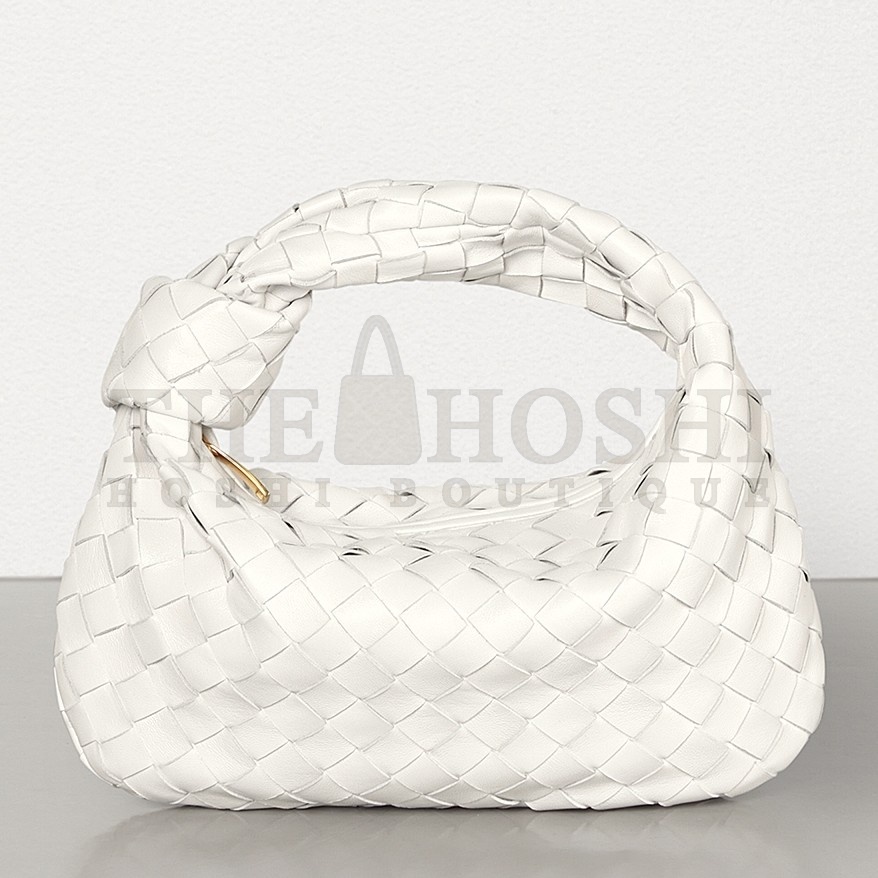 B0tt*ga Ven*ta Mini BV Jodie Bag In White Woven Leather Master Quality