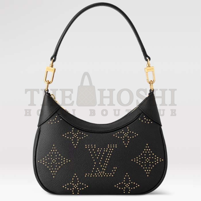 L0vis Vvtt0n LV Women Bagatelle Black Handbag Black Monogram Empreinte Grained Cowhide Leather Studs Master Quality