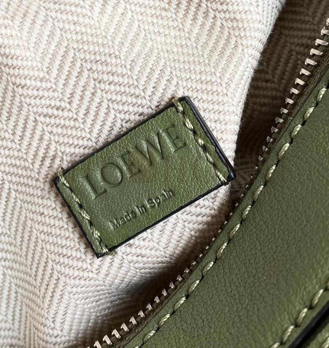 L0ew* Puzzle Mini Bag In Avocado Green Calfskin Master Quality