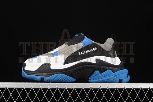 Zg Ba1en*iaga Triple S Sneakers Black/Grey/White-Blue Master Quality