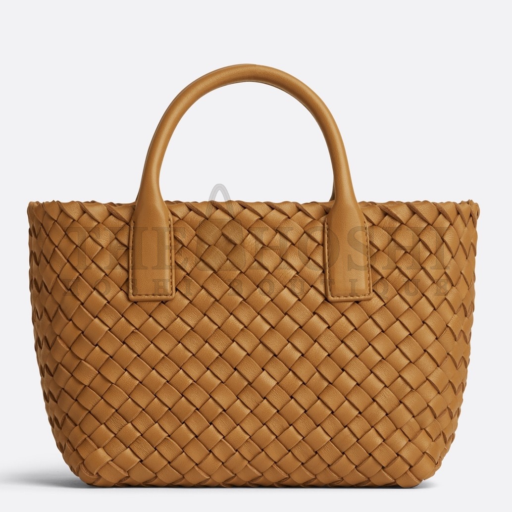 B0tt*ga Ven*ta Cabat Mini Bag In Caramel Intrecciato Lambskin Master Quality